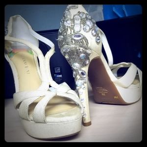 Gianni Bini sparkling and embellished high heels s